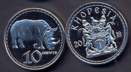 Rhodesia 10 Cent 2018 UNC < Animals > - Rhodésie