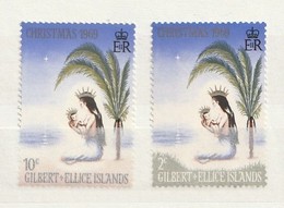 Gilbert + Ellice Islands 1969 Christmas 2v ** Mi 152-3, Sn 157-8, Yt 152-3, Sg 157-8 - Gilbert & Ellice Islands (...-1979)