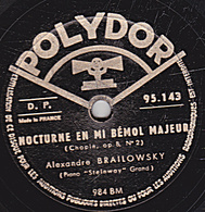 78 Trs - 30 Cm - état TB - VALSE ET NOCTURNE DE CHOPIN - 78 T - Disques Pour Gramophone