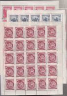Yugoslavia Republic 1949 Mi#572-574 Mint Never Hinged Full Minisheet Kleinbogen Of 25 - Unused Stamps