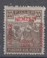 Hungary Szegedin Szeged 1919 Mi#11 Magyar Kir Posta, Mint Hinged, Curiosity - Szeged