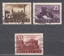 Austria 1937 Mi#646-648 Used - Oblitérés