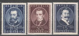 Austria 1949 Mi#934,942,947 Mint Hinged - Unused Stamps