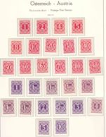 Austria 1949 Porto Mi#232-259 Mint Hinged - Taxe