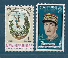 Timbre De Nouvelles Hébrides  De 1969/70  N°291 Et 297 Oblitéré Et  Neufs * - Used Stamps