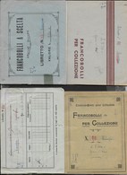 LOTTO 4 LIBRETTI PER FRANCOBOLLI - FORMATO PICCOLO 14,50X11 - VUOTI SENZA FRANCOBOLLI -USATI - Supplies And Equipment