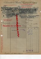 50 - VALOGNES- FACTURE BRETEL FRERES- BEURRES D' ISIGNY- BEURRE LAITERIE LAIT- FROMAGERIE FROMAGE -1936 - Artigianato