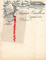 50 - PONTORSON - FACTURE AUGUSTE GUILLON- INSTRUMENTS AGRICOLES LOCOMOBILES- MOULINS BEURRERIES- LAITERIE FROMAGE-1920 - Artigianato
