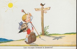 18/1/197  - "  LES  VOYAGES  FORMENT  LA  JEUNESSE  "  GARÇONNET ,signé JOHN  WILLIS - Wills, John