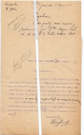 Brief Lettre - Gemeente Asper Naar Kadaster - Met Antwoord - 1928 - Ohne Zuordnung