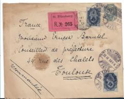 Rl012 / RRR,  Russland, Einschreiben Der Belg. Legation In St. Petersburg 1899 Nach Frankreich, Prov. R-Zettel - Cartas & Documentos