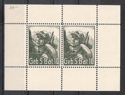 Schweiz Soldatenmarken Infanterie Geb. S. Bat. 10 ** - Vignetten