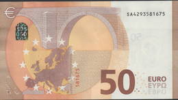 50 EURO ITALIA  SA  S017  Ch. "29"  - DRAGHI   UNC - 50 Euro