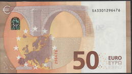 50 EURO ITALIA  SA  S012  Ch. "30"  - DRAGHI   UNC - 50 Euro