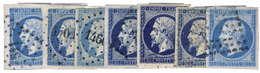 France : N°14A,a,b,c,f… Obl. TB - 1977