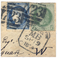 France : N°53 Et 60 Obl. TB Sur Fragment - 1977