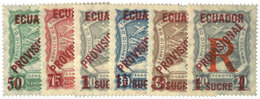 Equateur : PA N°1A/6* (sauf 2A) - Equateur