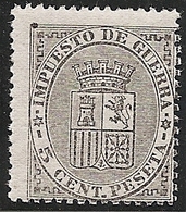 1874-ED. 141 I REPÚBLICA- ESCUDO DE ESPAÑA 5 CENT. NEGRO-NUEVO SIN FIJASELLOS- MNH- VER FOTOS - Nuevos