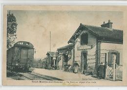 89 Yonne - St Saint Martin Sur Ouanne La Gare Au Départ D'un Train - Autres & Non Classés