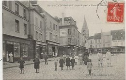 CPA Commerces La Place Du Marché BRIE-COMTE-ROBERT 77 - Brie Comte Robert