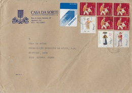 TIMBRES - STAMPS - SELLOS - FRANCOBOLLI - MARCOPHILIE - LETTRE POST BLEU - PORTUGAL - TIMBRES DIVERS - Lettres & Documents