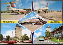 YUGOSLAVIA - ZAGREB AIRPORT , JAT JET - Aerodromes