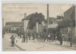 95 Val D'oise Bezons Usine Des Téléphones Rentrée Des Ouvriers Cachet Militaire 1915 , 15e Régiment - Bezons