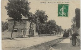 CPA Chemin De Fer Train - La Poste - Entrée Du Pays LIVRY 93 - Livry Gargan