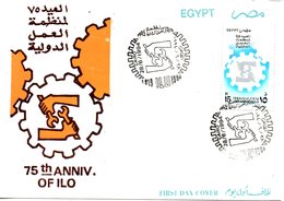 EGYPTE. N°1520 De 1994 Sur Enveloppe 1er Jour. OIT. - OIT