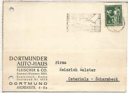 ALEMANIA REICH 1936 MAT DORTMUND JUEGOS OLIMPICOS DE BERLIN VELA SAIL - Sommer 1936: Berlin