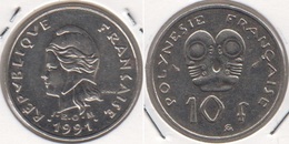 Polinesia Francese 10 Francs 1991 KM#8 - Used - Französisch-Polynesien