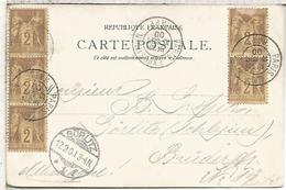 FRANCIA PARIS 1900 TP CON MAT EXPOSICION UNIVERSAL EXPOSITION - 1900 – Pariis (France)