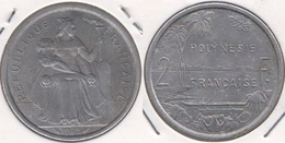 Polinesia Francese 2 Francs 1975 KM#10 - Used - Polynésie Française