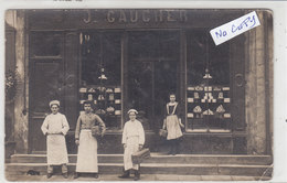 DUN Sur AURON : Devanture De La Pâtisserie GAUCHER - Superbe Carte Photo - Dun-sur-Auron