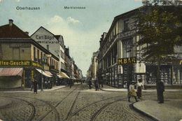 OBERHAUSEN, Rhld., Marktstrasse, Geschäften Carl Böger Und M. Bär (1927) AK - Oberhausen