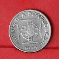 SAINT THOMAS Y PRINCIPE 2,5 ESCUDOS 1939 - 3,5 GRS - 0,650 SILVER   KM# 5 - (Nº26413) - São Tomé Und Príncipe