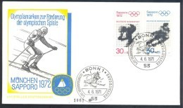 Germany 1972 Cover: Olympic Games Sapporo: Alpine Skiing, Ice Hockey - Winter 1972: Sapporo