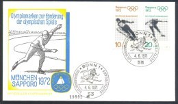 Germany 1972 Cover: Olympic Games Sapporo: Speed Skating; Figure Skating; Alpine Skiing, Ski Jumping - Winter 1972: Sapporo