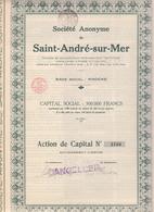 Saint-André-sur-Mer  KNOCKE   KNOKKE  1921 - Tourism