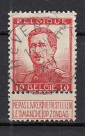 118 Gestempeld HEVERLE - COBA 8 Euro - 1912 Pellens