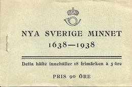 SWEDEN, 1938, Booklet 34 (Facit), Mi 245, New Sweden, Delaware - 1904-50