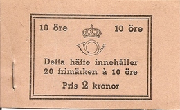 SWEDEN, 1939, Booklet 39 (Facit), Mi 251, Gustav V 10 öre - 1904-50