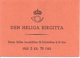 SWEDEN, 1941, Booklet 60 (Facit), Mi 288, S. Birgitta - 1904-50