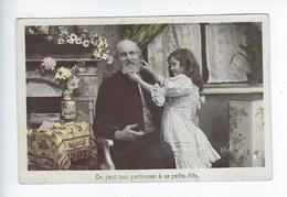 CPA Carte Photo Walery Enfant Fillette Grand Père On Peut Tout Pardonner à Sa Petite Fille Collection Étoile - Collections, Lots & Séries