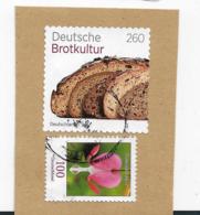 BRD115a / Deutsche Brotkultur 2018 + Blume Auf Fragment - Gebraucht