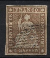 Yv 26a? Obl. Papier Moyen? Fil Jaune? Pas D'aminci. - Used Stamps