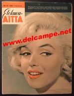 FINLAND Finnish Magazine ELOKUVA-AITTA # 12 - 1960 Marilyn Monroe On The Cover - Magazines