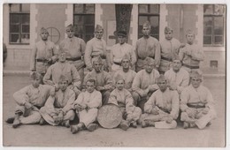 Carte Photo Militaria AUXERRE Groupe De Soldats - Auxerre