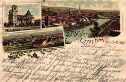 Kempten, Farb-Litho, 1900 - Kempten