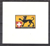 Schweiz Soldatenmarken Territorial-Truppen Ter. Füs. Kp. I/187 * - Etichette